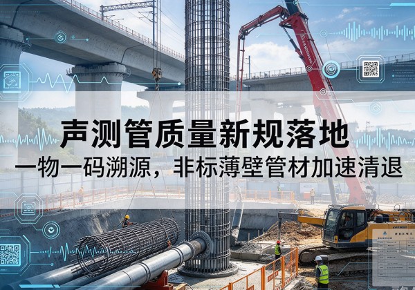 大厂声测管质量新规落地，一物一码溯源，非标薄壁管材加速清退